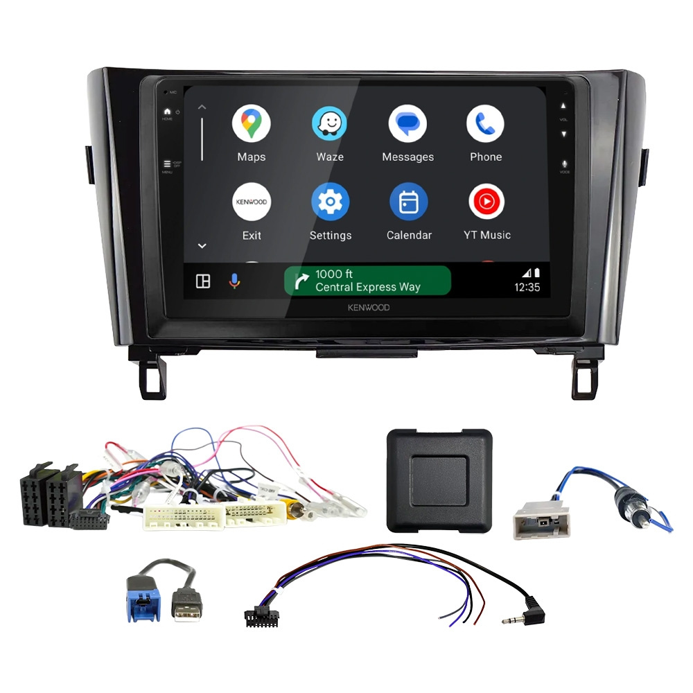 Kenwood DMX80AXS Autoradio-Paket für Nissan Qashqai, X-Trail och Rogue