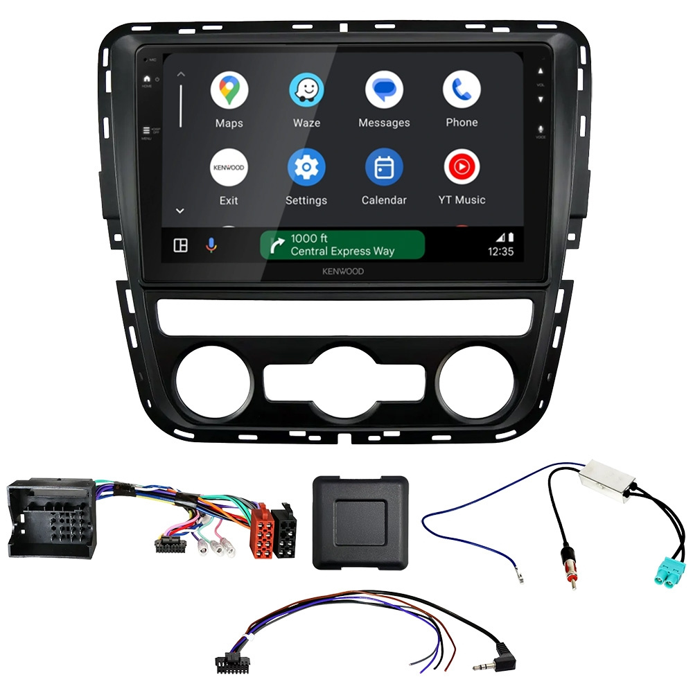 Kenwood DMX80AXS Autoradio-Paket für Volkswagen Passat B7 2011-2015, automatisk AC