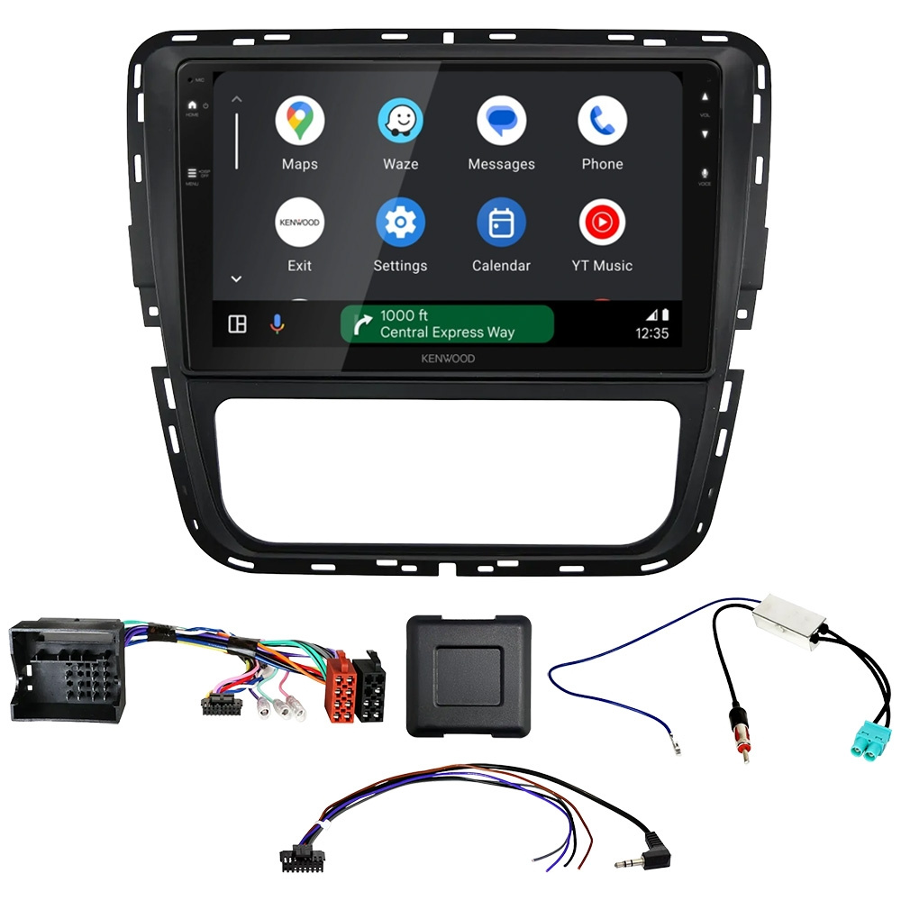 Kenwood DMX80AXS Autoradio-Paket für Volkswagen Passat B7 2011-2015, manuell AC