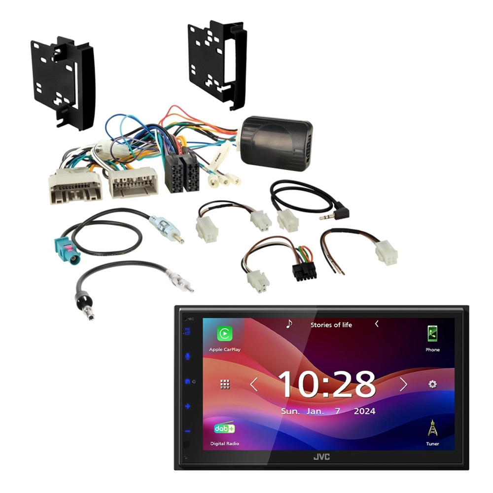 JVC KW-M695DBW Auto-Stereo-Paket für Chrysler/Dodge/Jeep