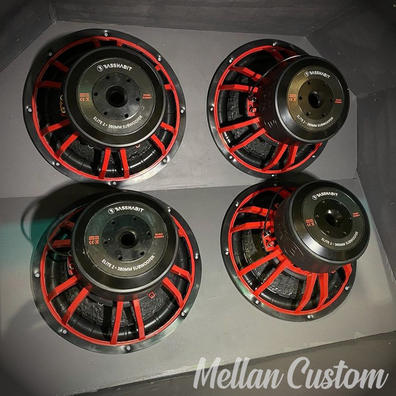 4er-Pack Bass Habit E2380D1 & SE8000.1D2, brutales Basspaket
