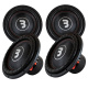 4er-Pack Bass Habit Elite 2 E2380D1, 15-Zoll-Tieftöner 4er-Pack Bass Habit Elite 2 E2380D1, 15-Zoll-Tieftöner