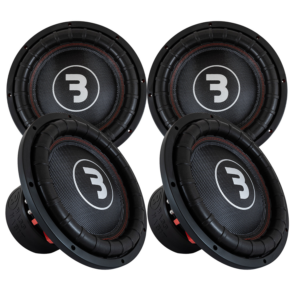 4er-Pack Bass Habit Elite 2 E2380D2, 15-Zoll-Tieftöner