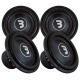 4er-Pack Bass Habit Elite 2 E2380D2, 15-Zoll-Tieftöner 4er-Pack Bass Habit Elite 2 E2380D2, 15-Zoll-Tieftöner