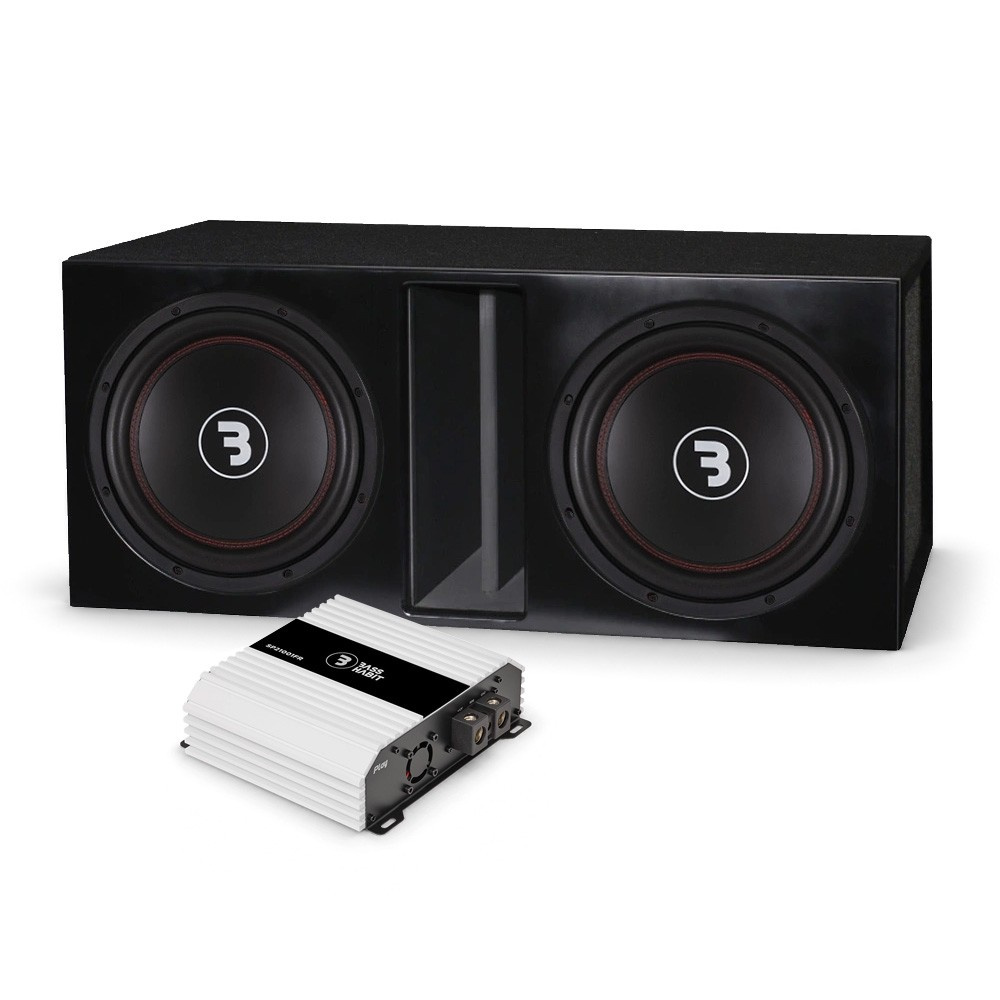 Bass Habit E300D1 in Bassreflexgehäuse mit SP21001FR, 2x12-Basspaket