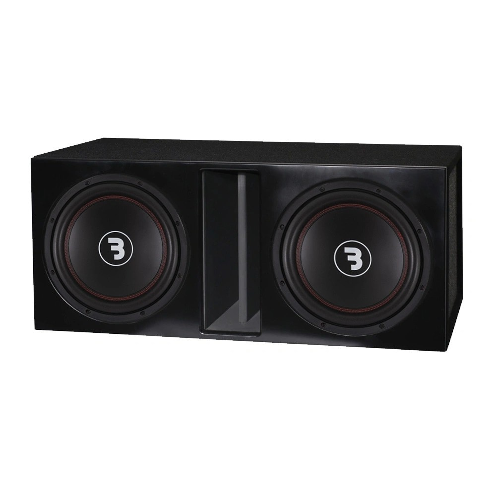 Bass Habit E300D1 in Bassreflexgehäuse mit SP21001FR, 2x12-Basspaket