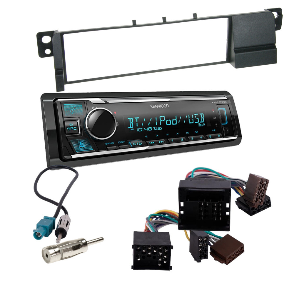 Auto-Stereo-Kit für BMW E46, Kenwood KMM-BT309 (keine Lenkradbedienung)