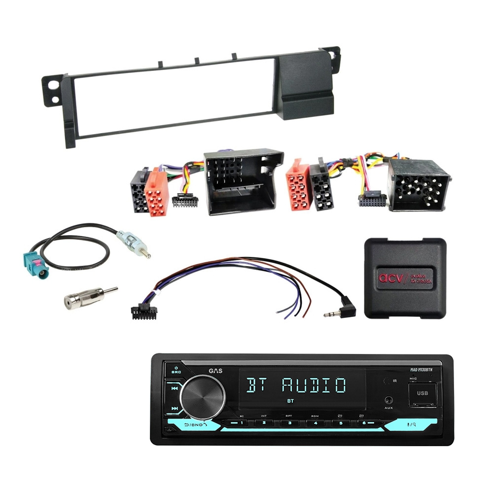 GAS MAD M130-BTN Auto-Stereo-Paket für BMW E46