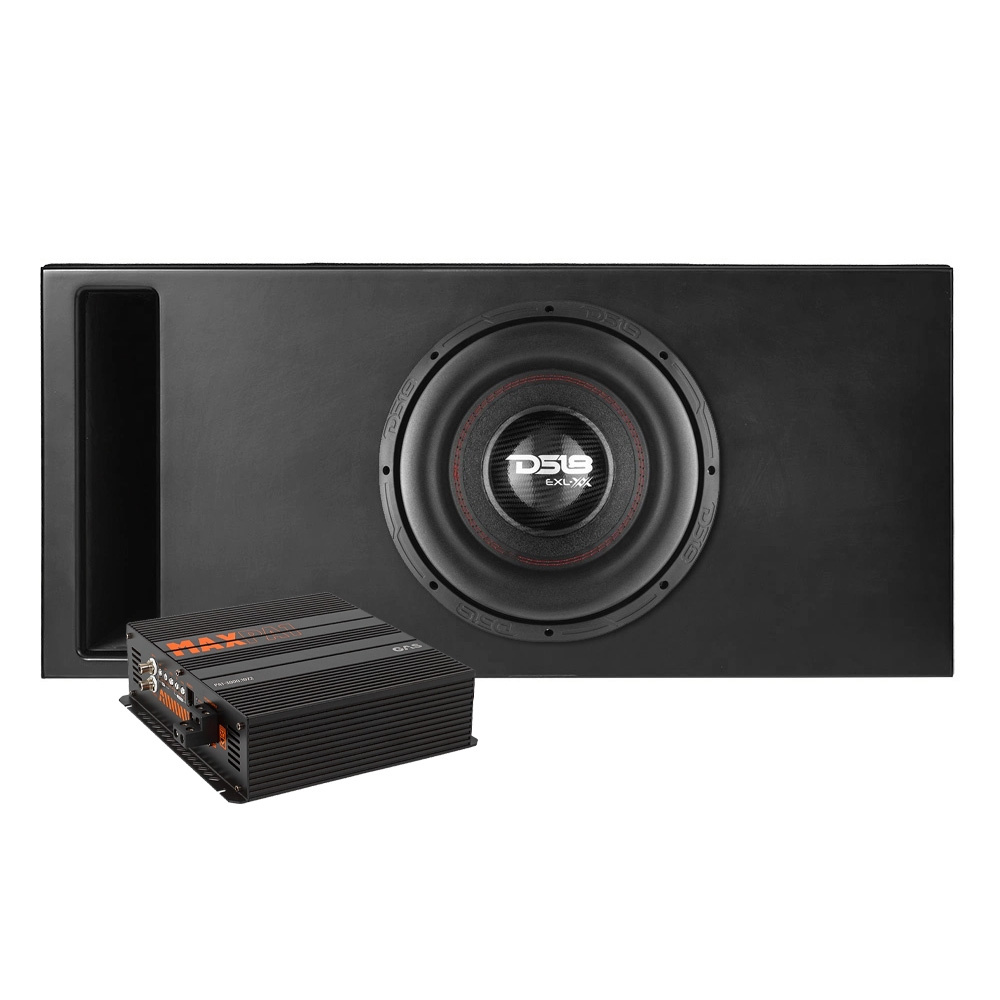 DS18 EXL-XX12.4DHE im Bassreflex-Comp-Gehäuse mit Verstärker, 1x12 Basspaket