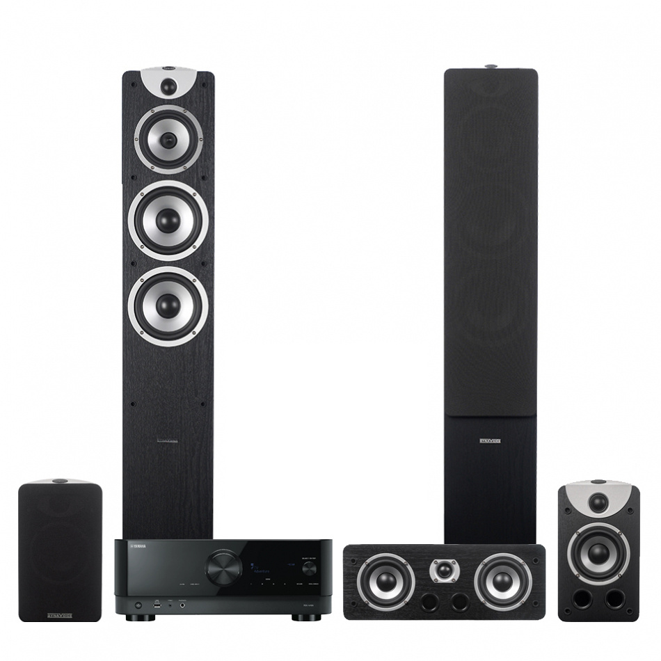 Yamaha RX-V4A & Dynavoice Magic F-7 EX Heimkino-Set 5.0, schwarz