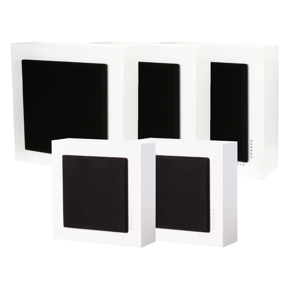 DLS Flatbox Mini On-Wall Lautsprecherpaket 5.0, weiß