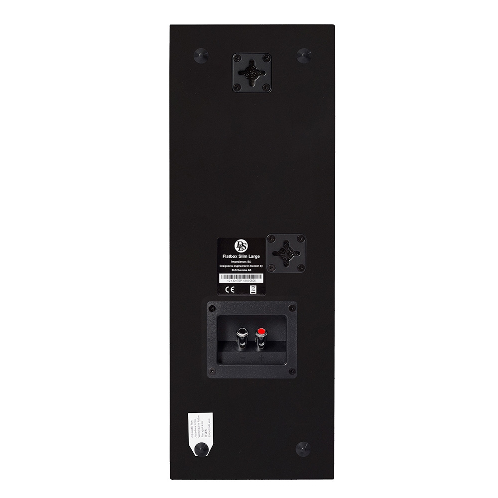 DLS Flatbox Slim Large in Schwarz mit Yamaha A-S201 MK II, Stereo-Set 2.0