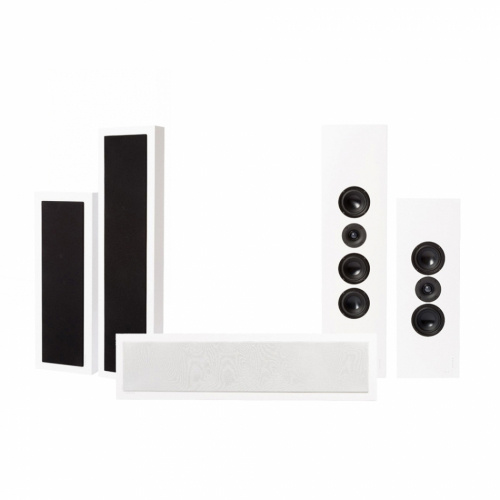 DLS Flatbox XXL v2 On-Wall Lautsprecherpaket 5.0, weiß