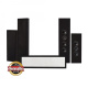 DLS Flatbox XXL On-Wall Lautsprecherpaket 5.0, schwarz DLS Flatbox XXL On-Wall Lautsprecherpaket 5.0, schwarz