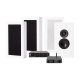 Dynavoice CA802BT, SC4B & 2 Paare mattweißer DLS Flatbox Midi Dynavoice CA802BT, SC4B & 2 Paare mattweißer DLS Flatbox Midi