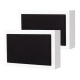 2er-Pack DLS Flatsub 8.2 wandmontierbarer aktiver Subwoofer, mattweiß 2er-Pack DLS Flatsub 8.2 wandmontierbarer aktiver Subwoofer, mattweiß