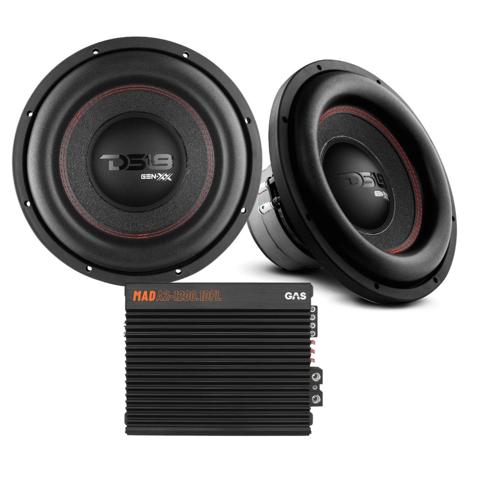 2er-Pack DS18 GEN-XX12.4DHE & GAS MAD A2-1200.1DFL, Basspaket