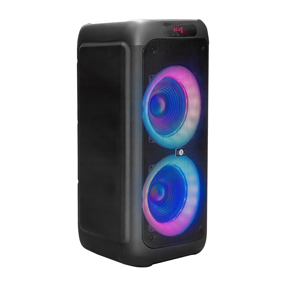 2er-Pack Arcsound HAZE (gen.2), Partylautsprecher mit drahtlosem Mikrofon und Bluetooth