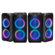 4er-Pack Arcsound HAZE (gen.2), Partylautsprecher mit drahtlosem Mikrofon und Bluetooth 4er-Pack Arcsound HAZE (gen.2), Partylautsprecher mit drahtlosem Mikrofon und Bluetooth