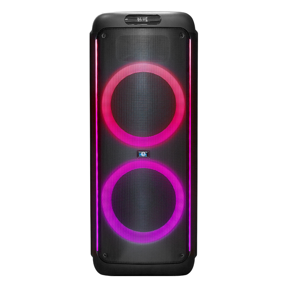 2er-Pack Arcsound HAZE XXL, schwerer Partylautsprecher mit drahtlosem Mikrofon und Bluetooth