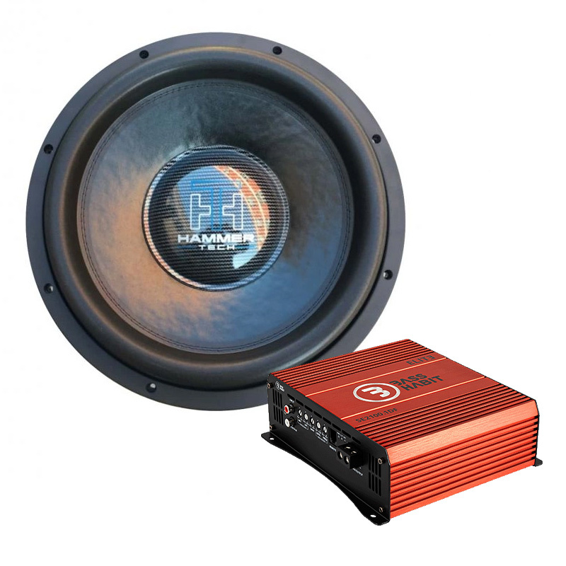 Hammer Tech Heavy Class Ultra HCU15D24 & SPL ELITE 2100.1DF, Basspaket