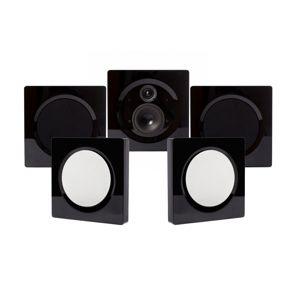 DLS Flatbox D-One On-Wall Lautsprecherpaket 5.0, schwarz