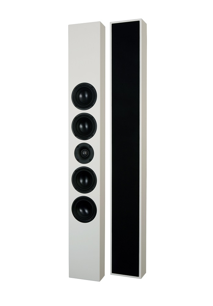 2er-Set DLS Flatbox Slim XL On-Wall-Lautsprecher, mattweiß