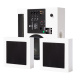 DLS Flatbox Mini On-Wall 2.1-Lautsprecherpaket, weiß DLS Flatbox Mini On-Wall 2.1-Lautsprecherpaket, weiß