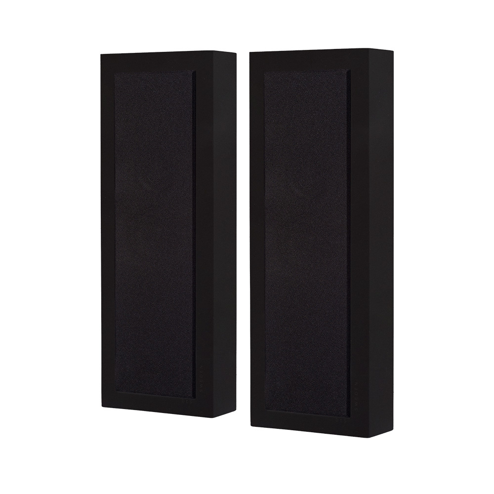 2er-Set DLS Flatbox Slim Large Wandlautsprecher, mattschwarz