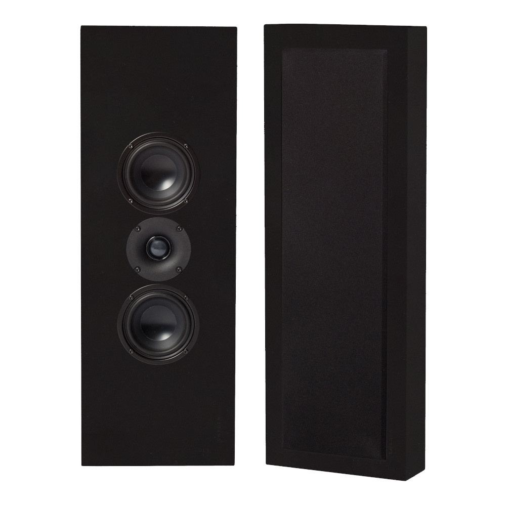 2er-Set DLS Flatbox XL On-Wall-Lautsprecher, mattschwarz
