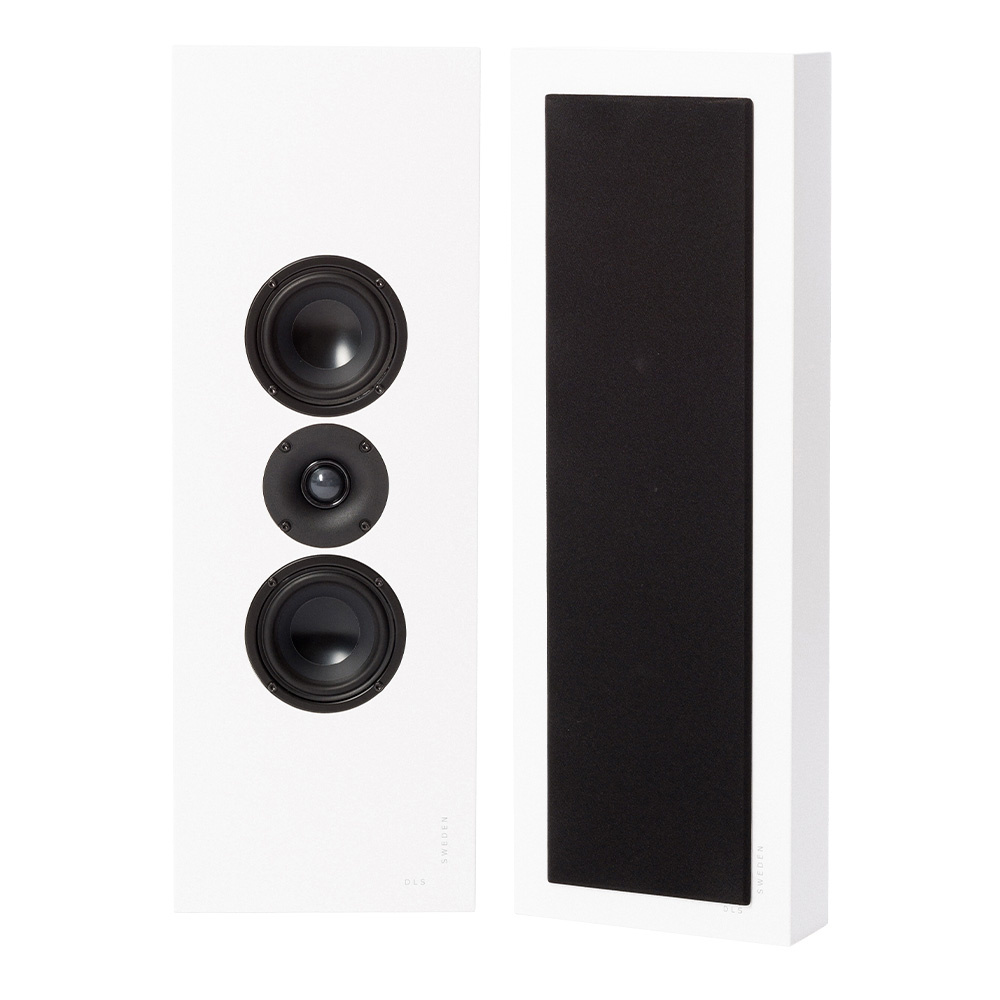 2er-Set DLS Flatbox XL On-Wall-Lautsprecher, mattweiß