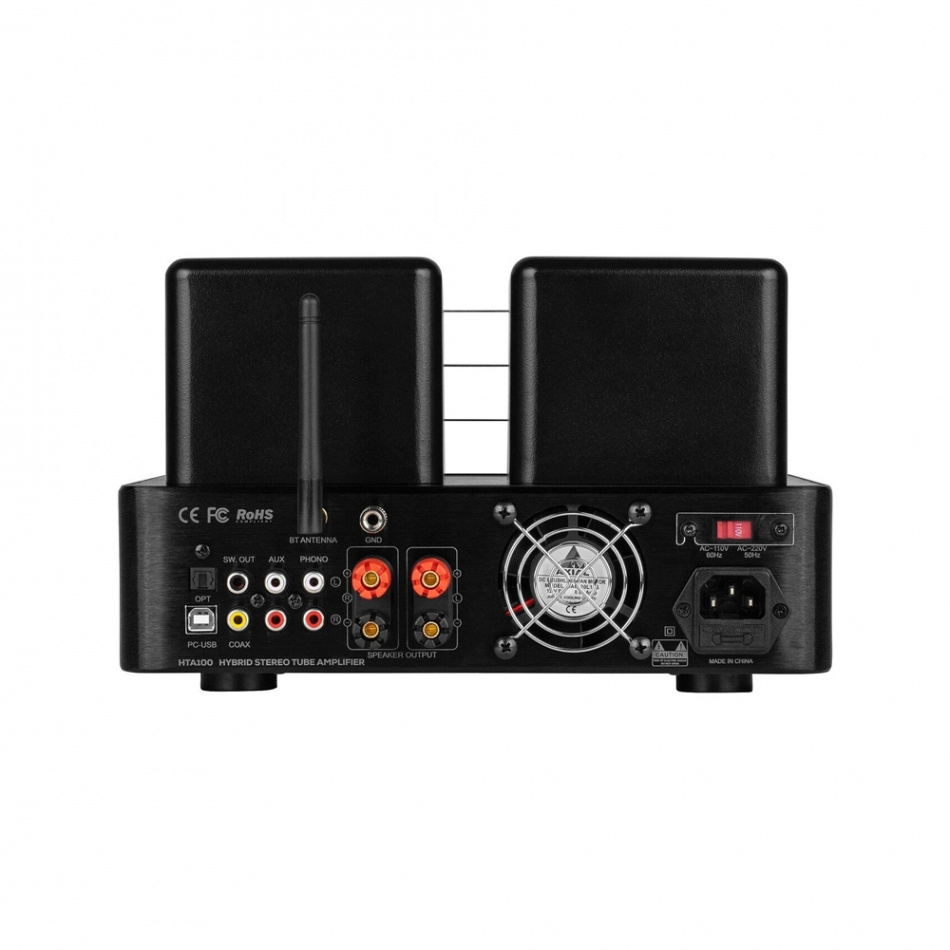Dayton Audio HTA100 & Dynavoice DM-6II in Eiche, Stereo-Set