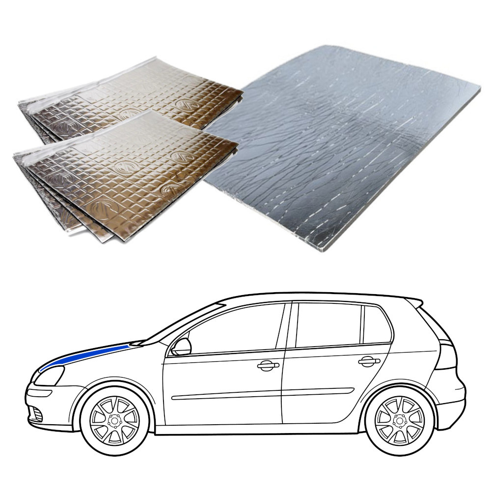 Dämmung für Hatchback, Motorhaube