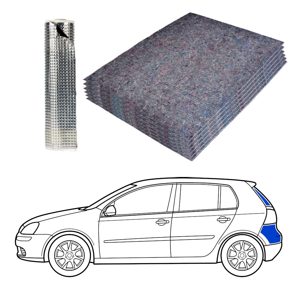 Dämmung für Hatchback, Kofferraum inkl. Klappe
