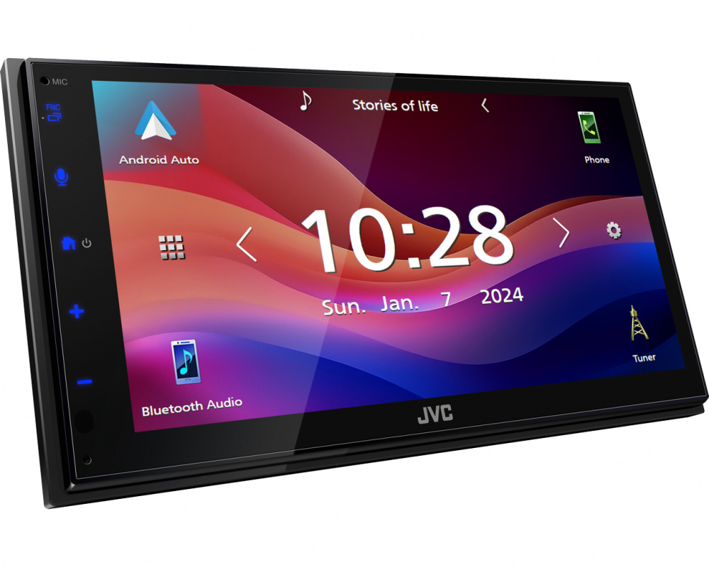 JVC KW-M593BT & Bass Habit PLAY-Lautsprecher, Car-Audio-Paket