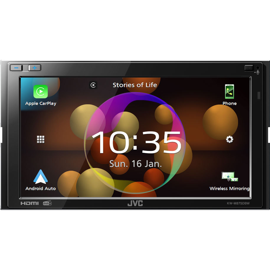 JVC KW-M875DBW & & Rockford Fosgate PUNCH-Lautsprecher, Car-Audio-Paket