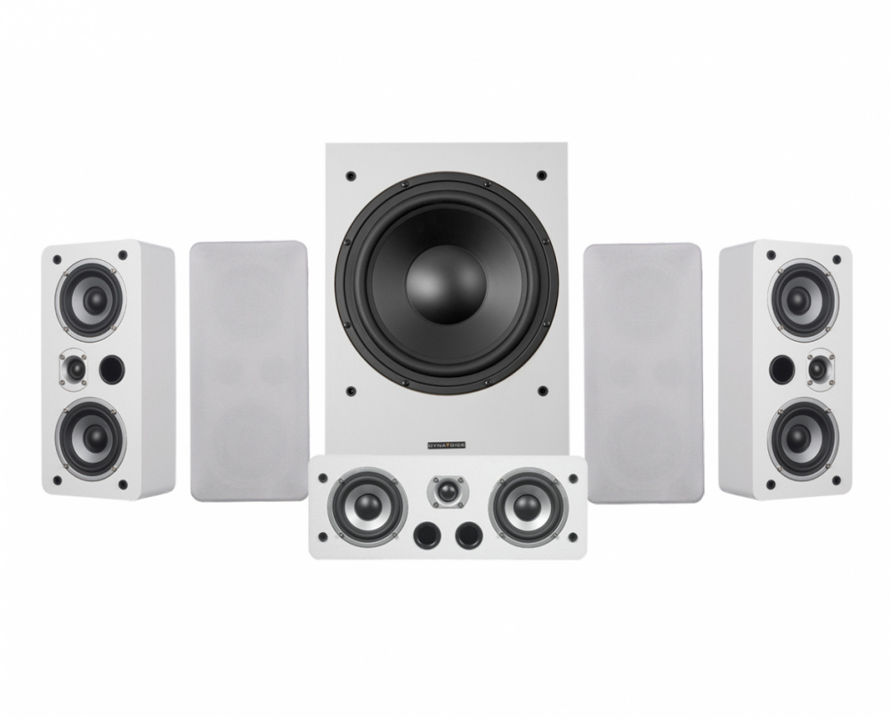 Dynavoice Magic LCR-4 EX v3 Lautsprecherpaket 5.1 mit MW12, weiß