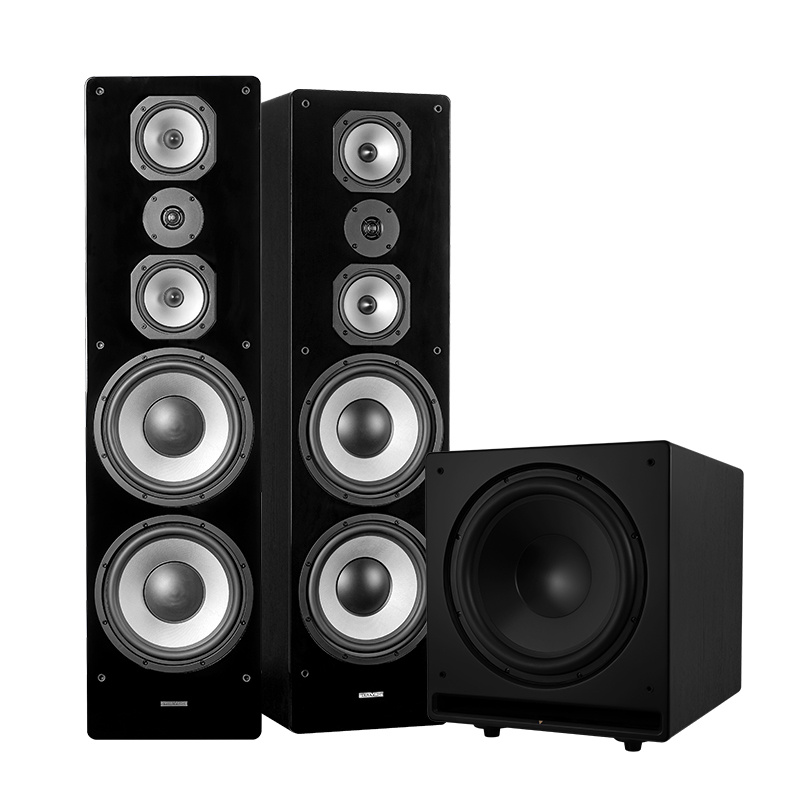 Dynavoice Challenger M-105 & CSB-V15 schwarzes Lautsprecherpaket 2.1, schwarz