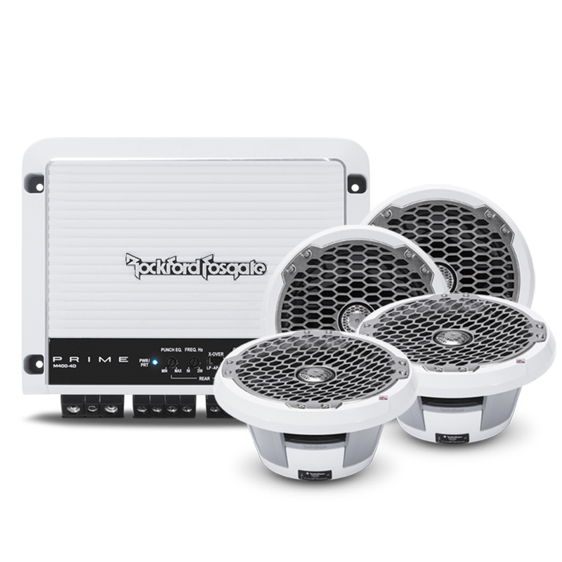 Rockford Fosgate PM262 + M400-4D Marineverstärker