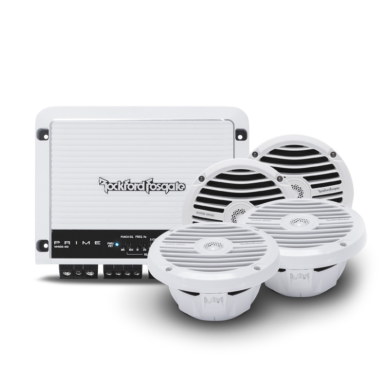 2 Paar Rockford Fosgate RM1652 & M400-4D