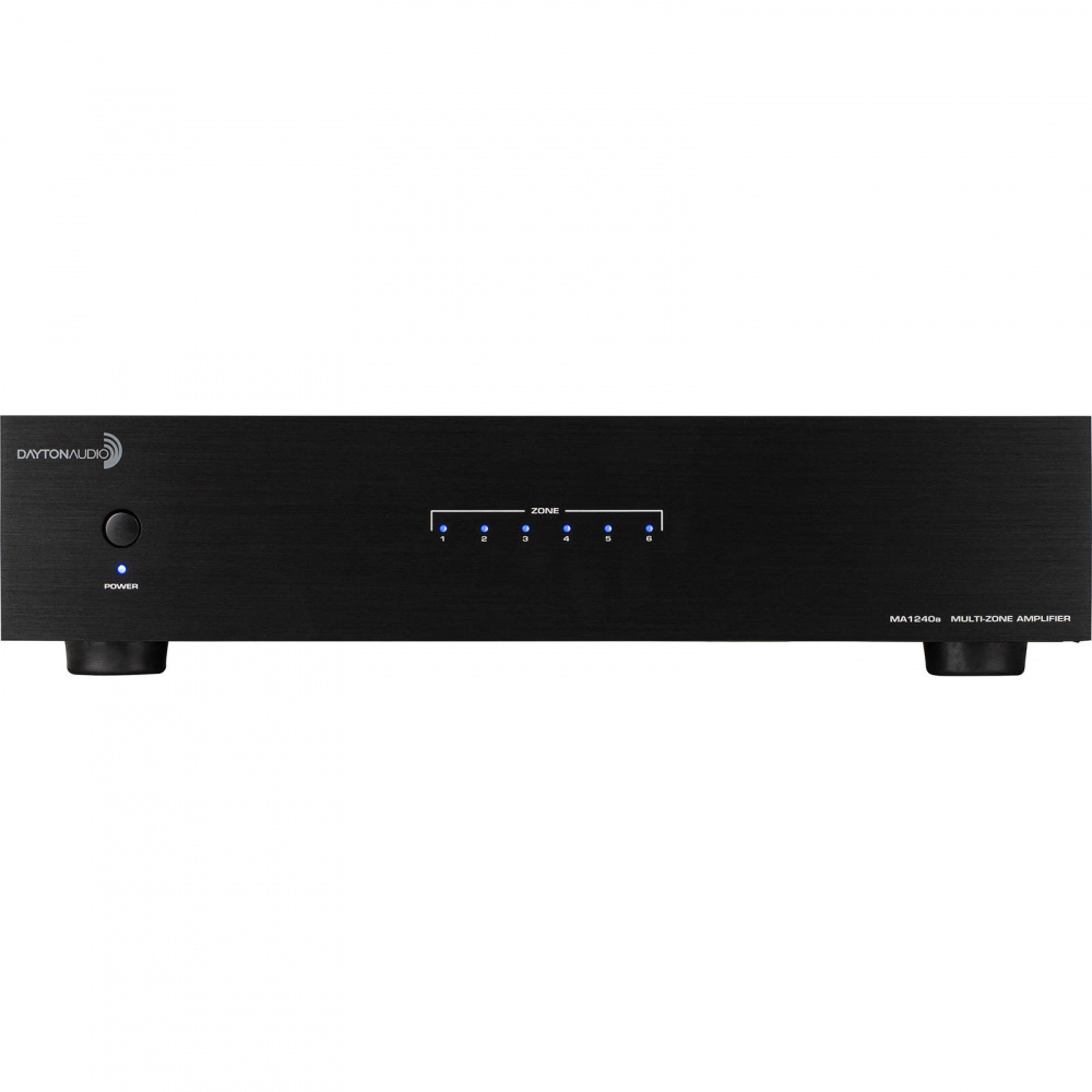 Dayton Audio MA1240 & 2 Paar schwarze DLS MB5i Außenlautsprecher