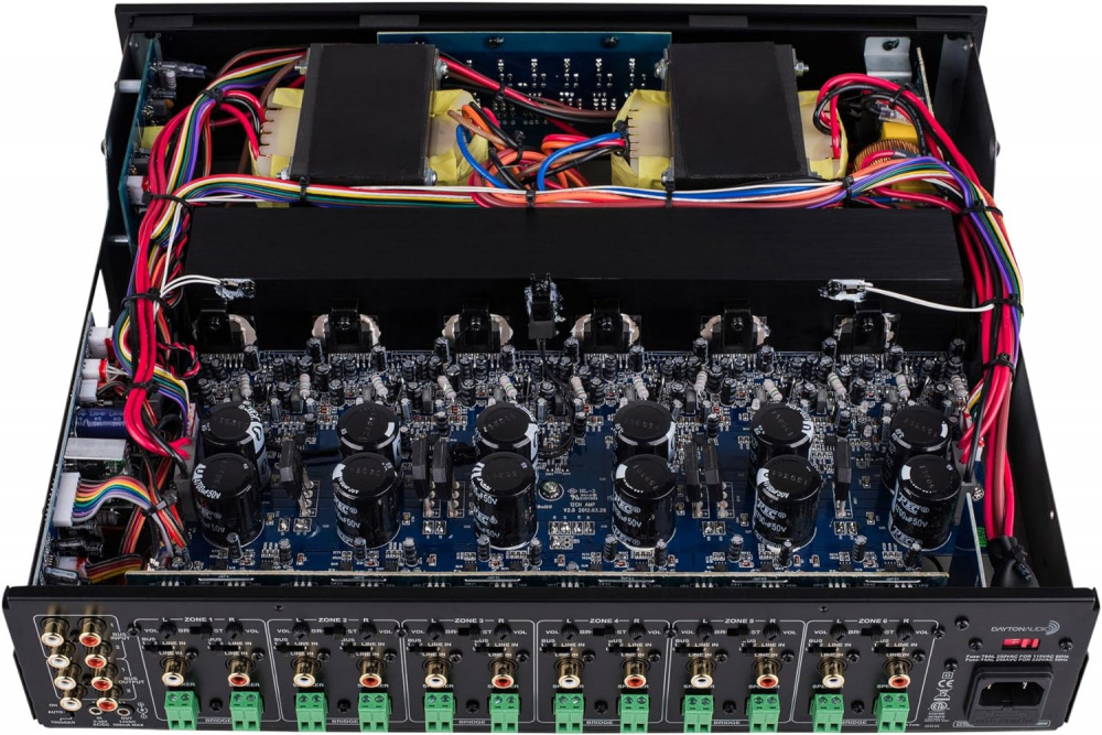 Dayton Audio MA1240 & 2 Paar weiße DLS MB5i Außenlautsprecher