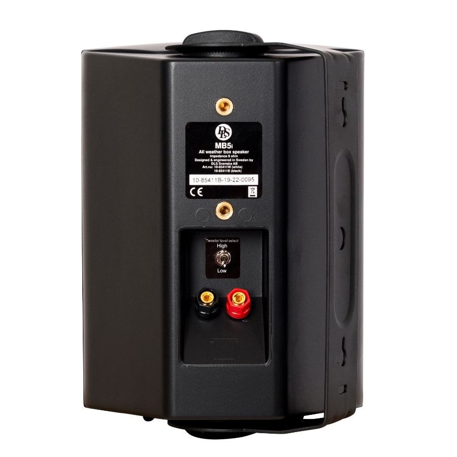 Dayton Audio MA1260 & 2 Paar schwarze DLS MB6i für das Fitnessstudio oder die Terrasse