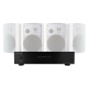 Dayton Audio MA1260 & 2 Paar weiße DLS MB6i Außenlautsprecher Dayton Audio MA1260 & 2 Paar weiße DLS MB6i Außenlautsprecher