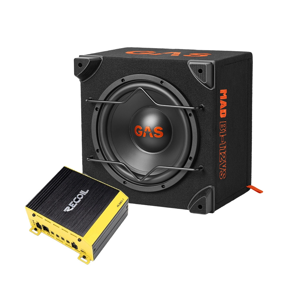 GAS MAD B1-112VS Basspaket mit Recoil RL680.1