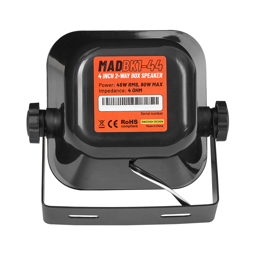 4er-Pack GAS MAD BK1-44, 4-Zoll 2-Wege-Gehäuselautsprecher
