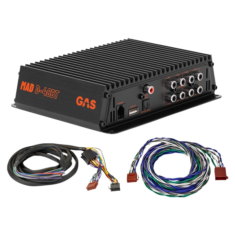 GAS MAD D-48BT, 8-Kanal-Audioprozessor/DSP für Autos mit ISO/universal