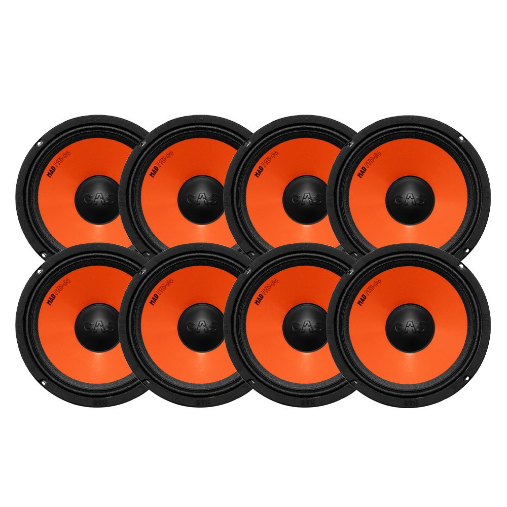 8er-Pack GAS MAD PM1-84, 8-Zoll-Mitteltöner
