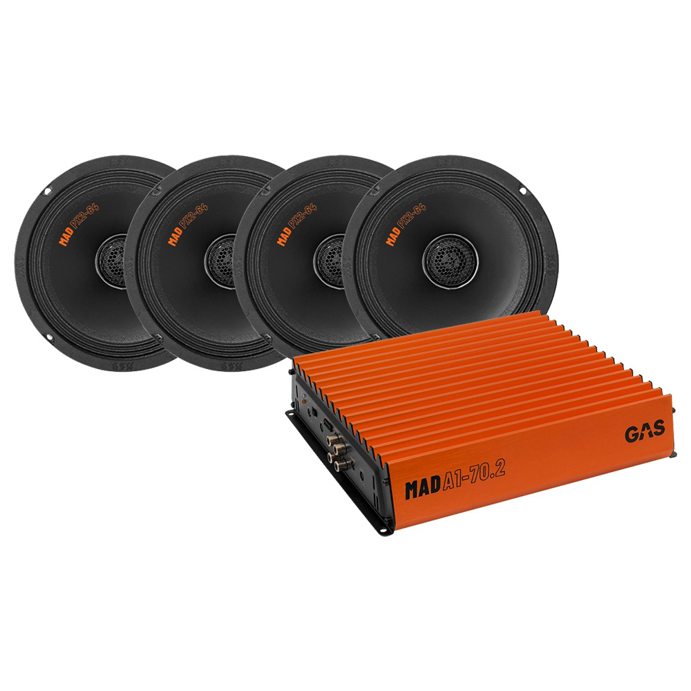 4er-Pack GAS MAD PX2-64 & MAD A1-70.2 SPL-Paket, mittel