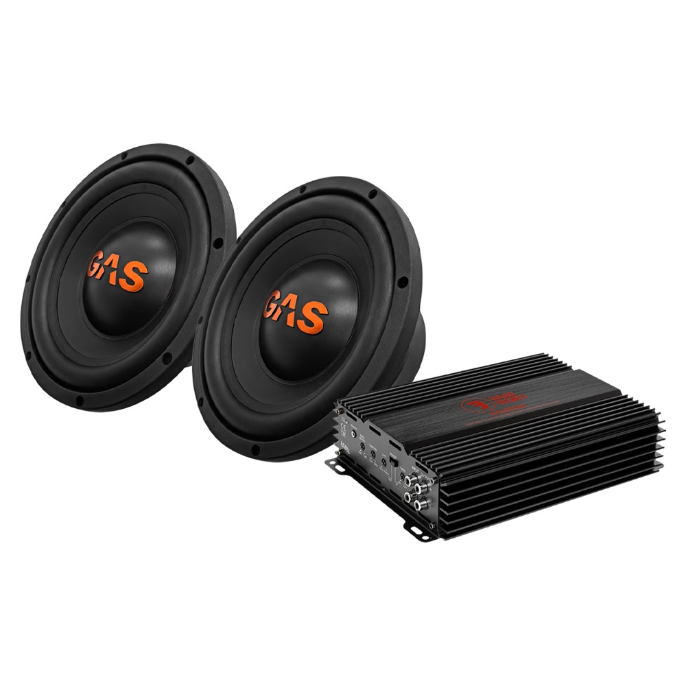 2er-Pack GAS MAD S1-2504 mit RA2000W, 2x10 Zoll Basspaket